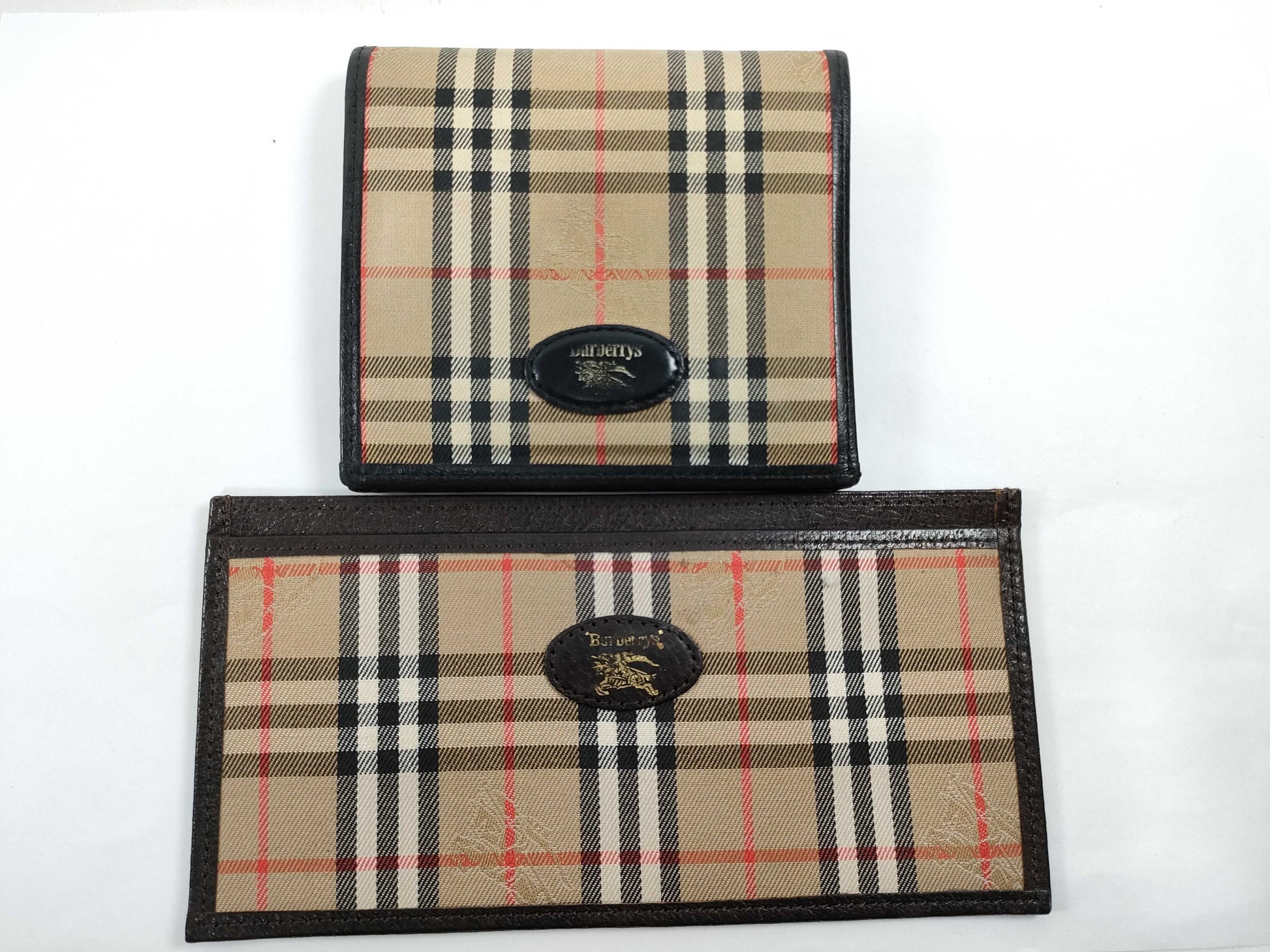 BURBERRY Check Wallet 2 Piece Wallet