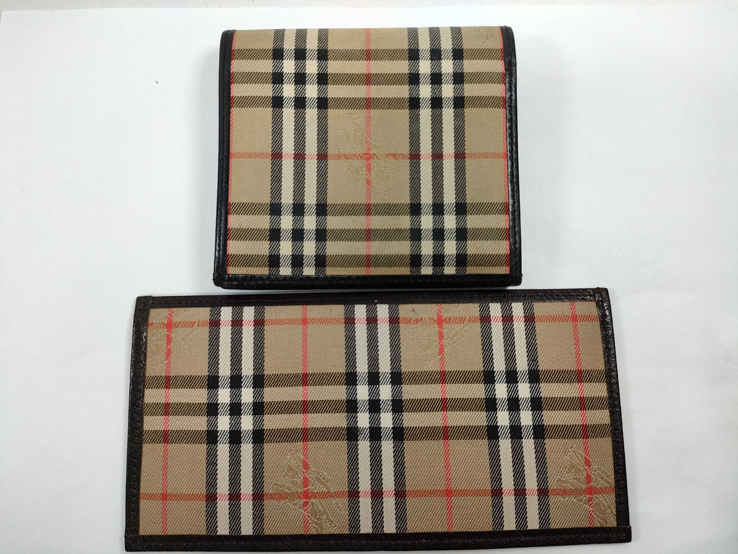 BURBERRY Check Wallet 2 Piece Wallet