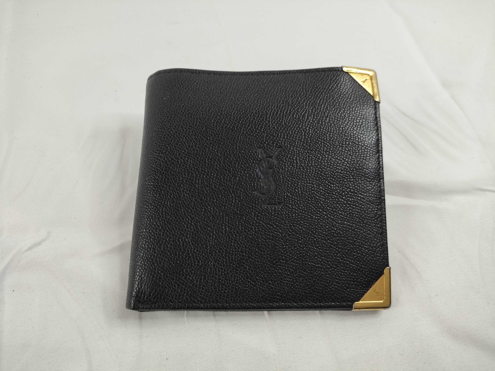 Yves Saint Laurent Leather Folding Wallet Wallet