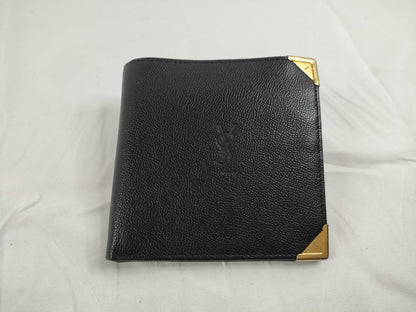Yves Saint Laurent Leather Folding Wallet Wallet