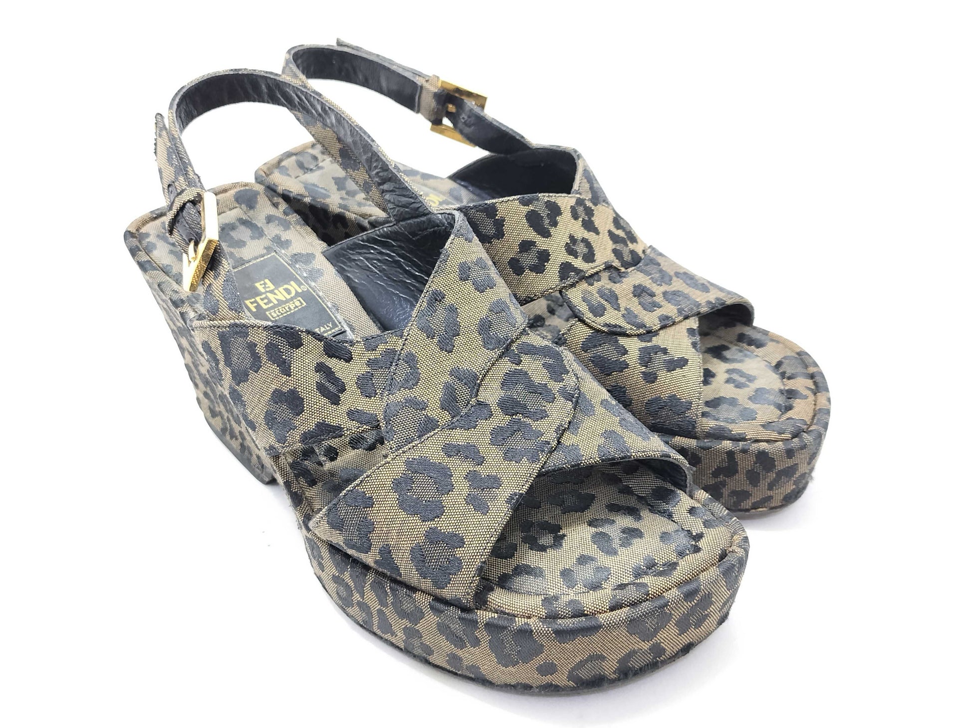 FENDI Fendi Leopard Sandals Sandals