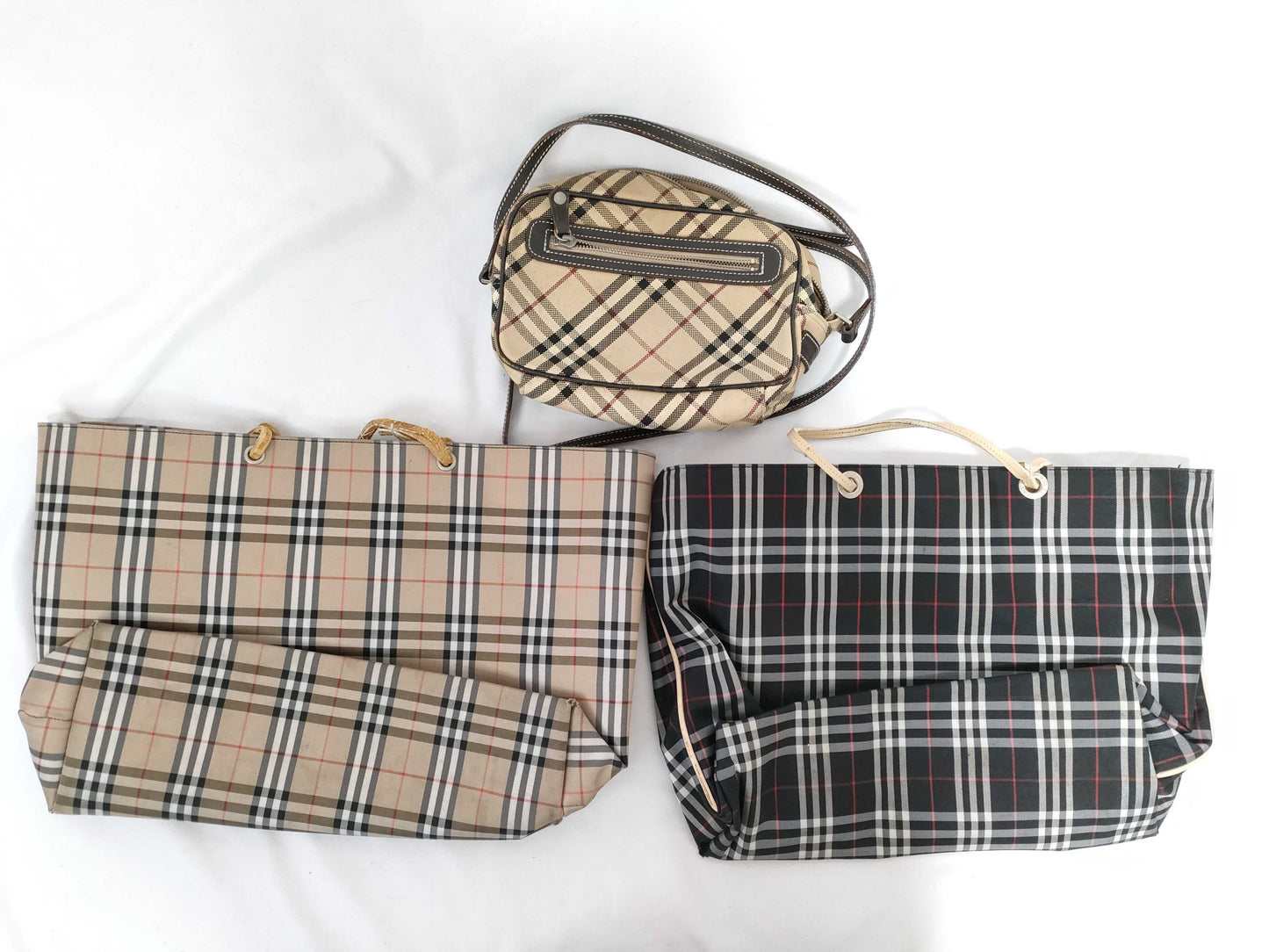 BURBERRY Bag Check 3-Piece Tote Bag