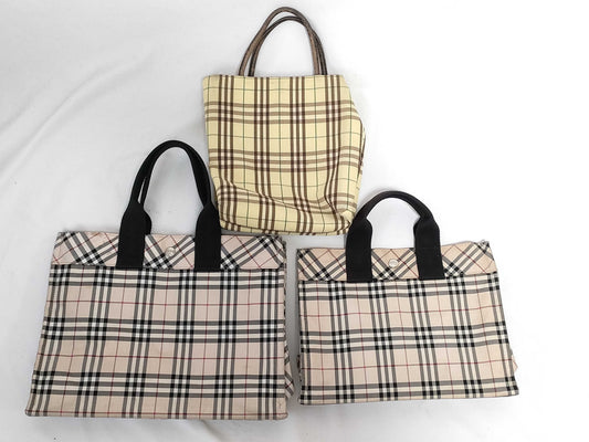 BURBERRY Bag Check 3-Piece Tote Bag