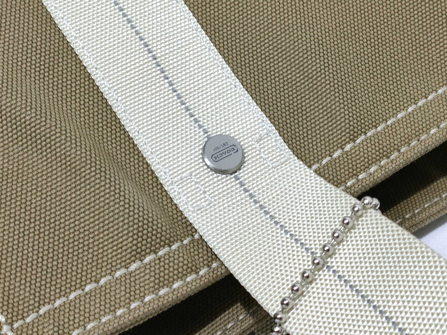 COACH Tote Bag Business 2way Canvas Suede Tote Bag