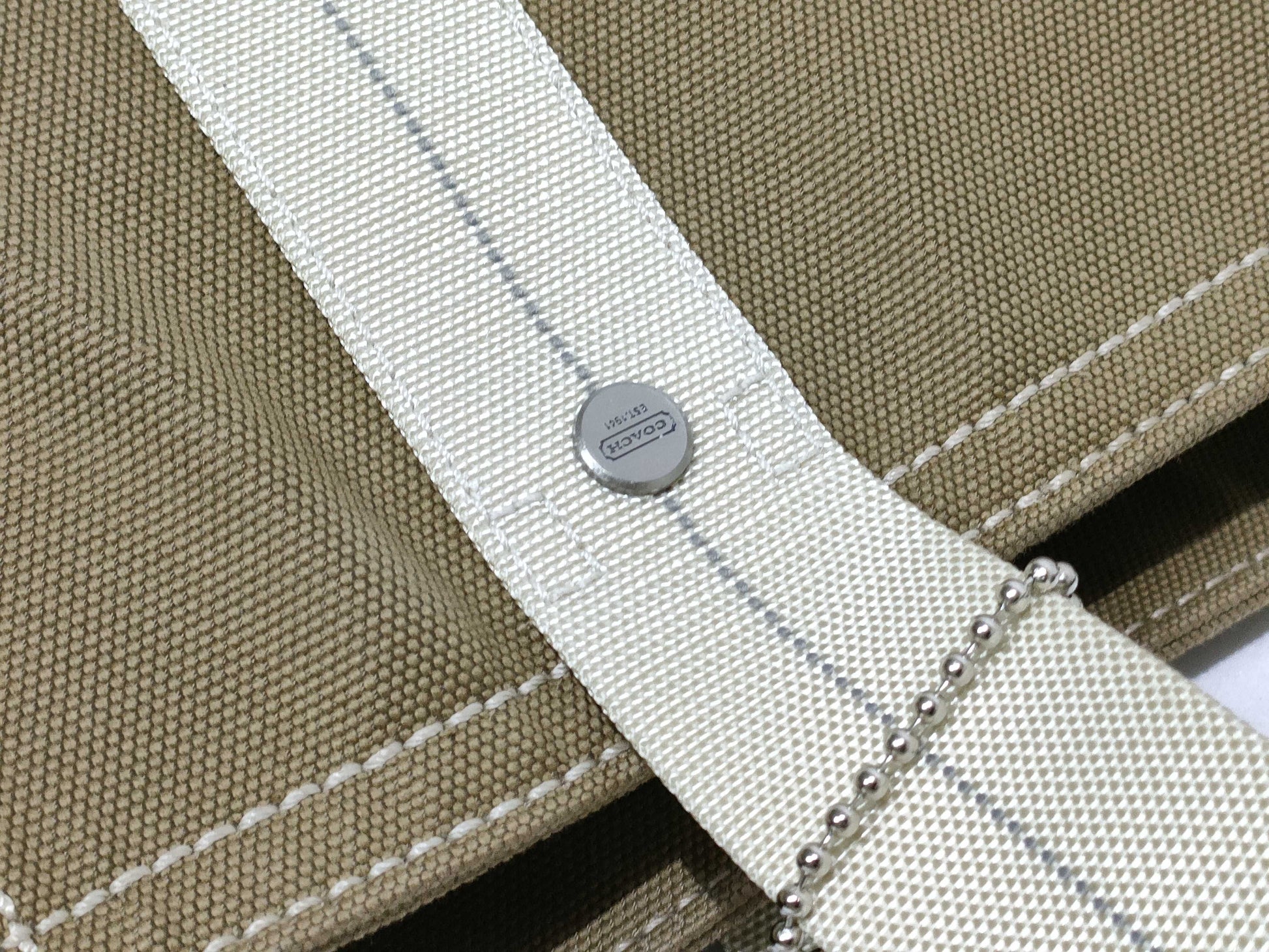 COACH Tote Bag Business 2way Canvas Suede Tote Bag