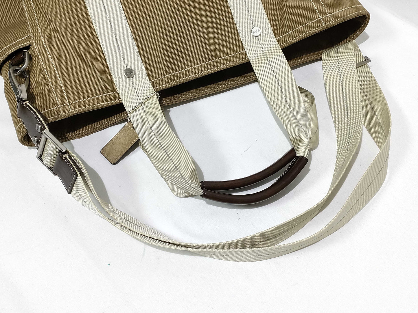 COACH Tote Bag Business 2way Canvas Suede Tote Bag