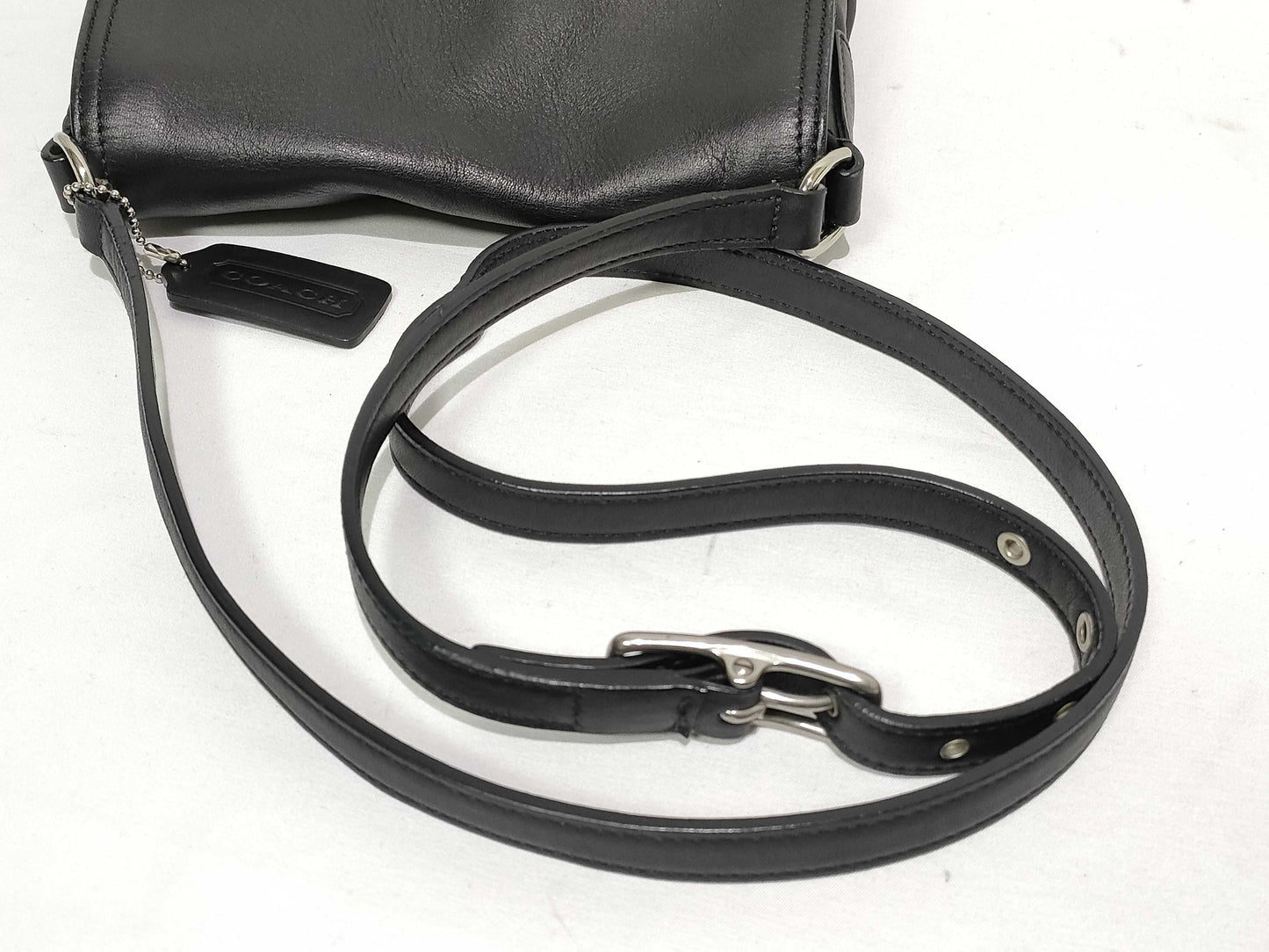 COACH Leather Shoulder Bag Black Shoulder Bag