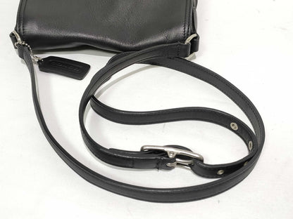 COACH Leather Shoulder Bag Black Shoulder Bag