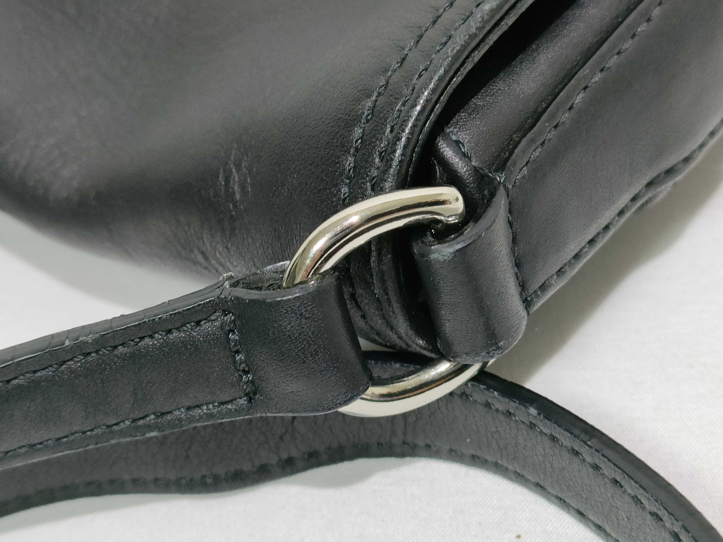 COACH Leather Shoulder Bag Black Shoulder Bag