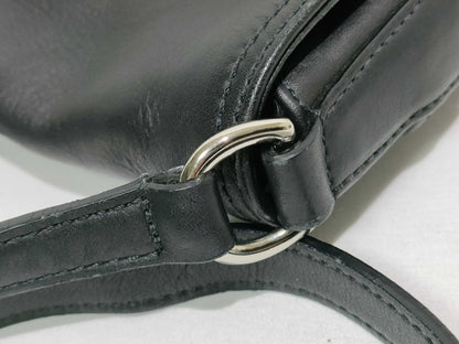 COACH Leather Shoulder Bag Black Shoulder Bag