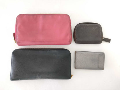 PRADA Saffiano Leather Wallet 4-Piece Set Wallet