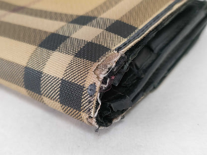BURBERRY Check Wallet 2 Piece Wallet