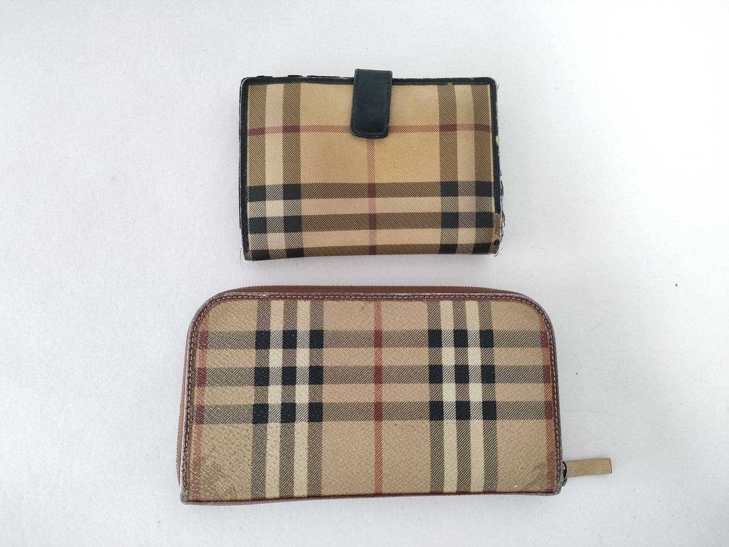 BURBERRY Check Wallet 2 Piece Wallet