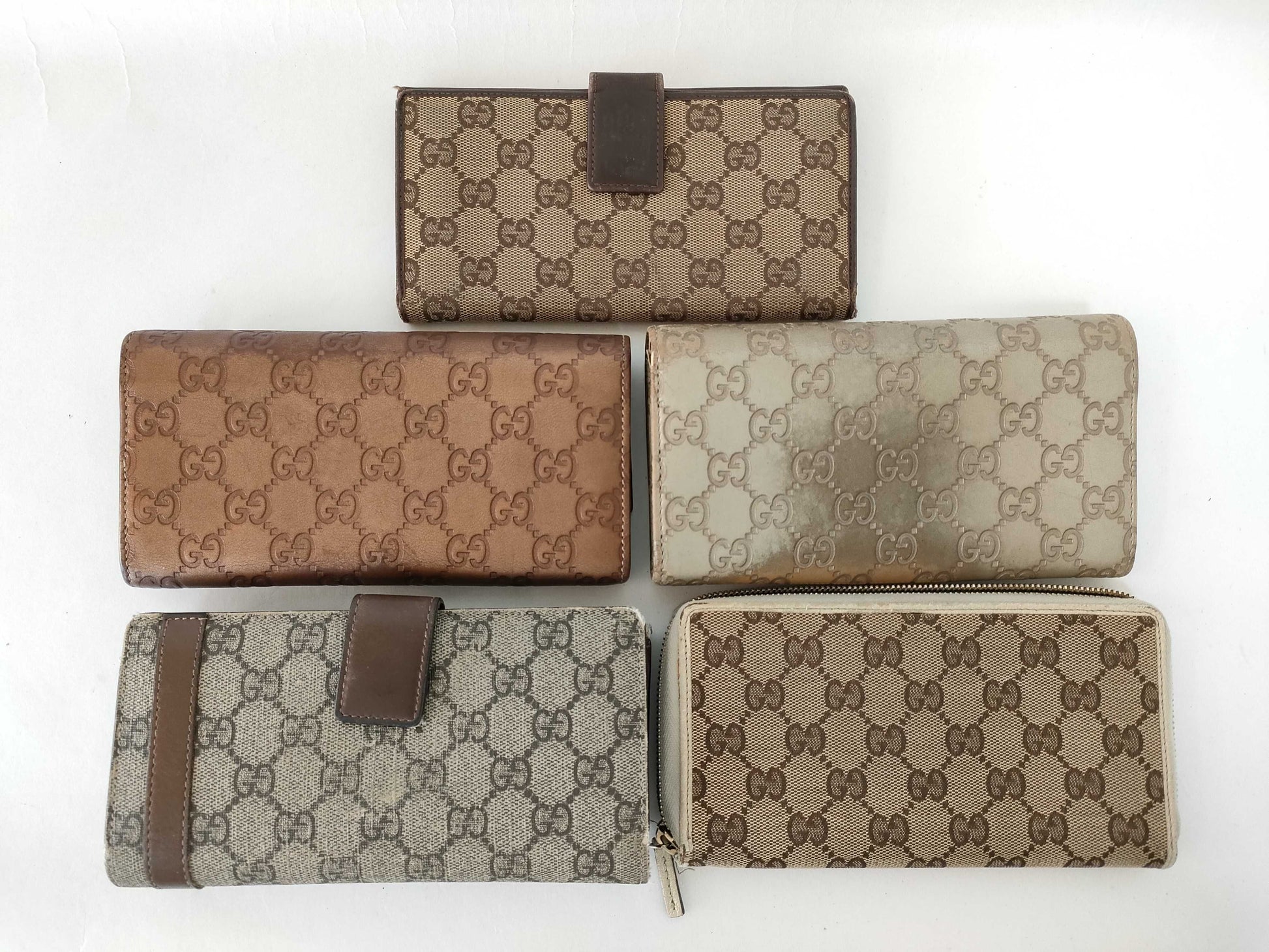 GUCCI Gucci Shima Gucci GG Sima Supreme Wallet 5 Piece Wallet