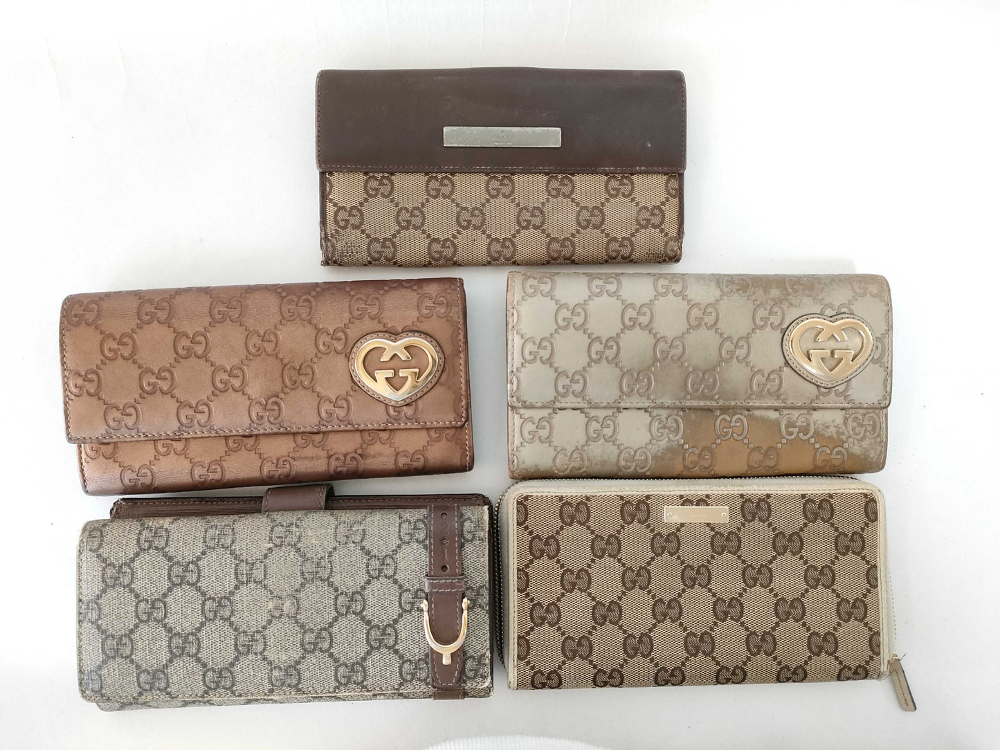 GUCCI Gucci Shima Gucci GG Sima Supreme Wallet 5 Piece Wallet