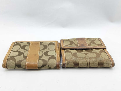 COACH Coach Wallet Signature 5 Points Wallet