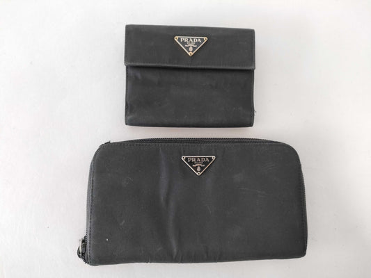 PRADA Nylon Wallet 2 Piece Wallet