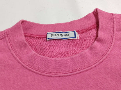 Yves Saint Laurent logo embroidered sweatshirt top