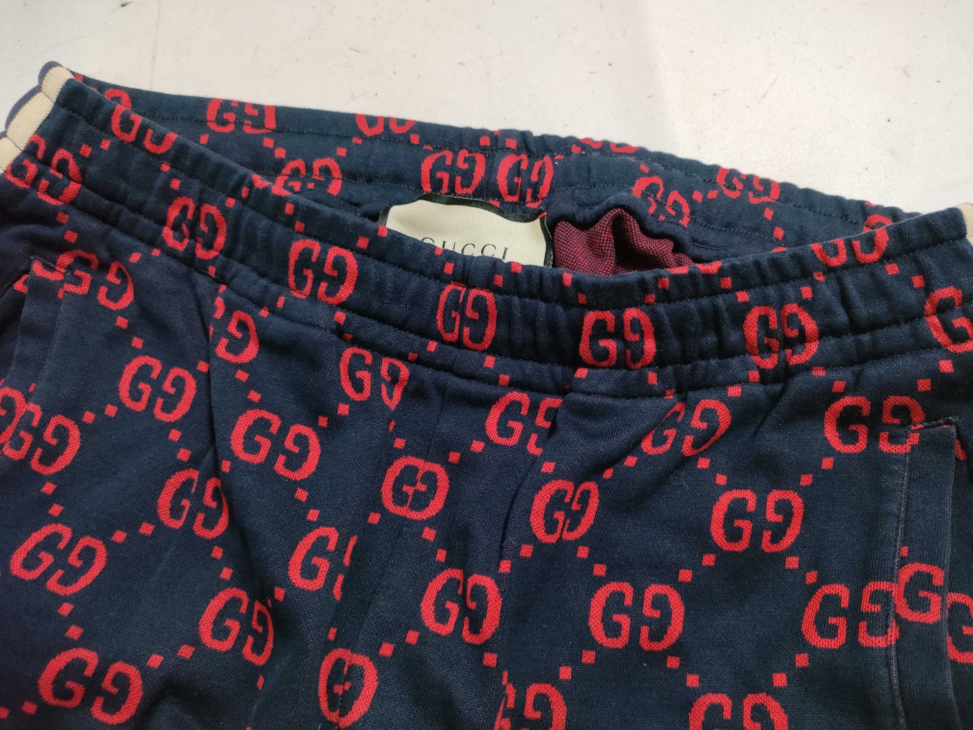GUCCI GG print jersey pants