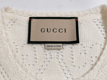 GUCCI GG pattern GG punching Gucci knit cardigan cardigan