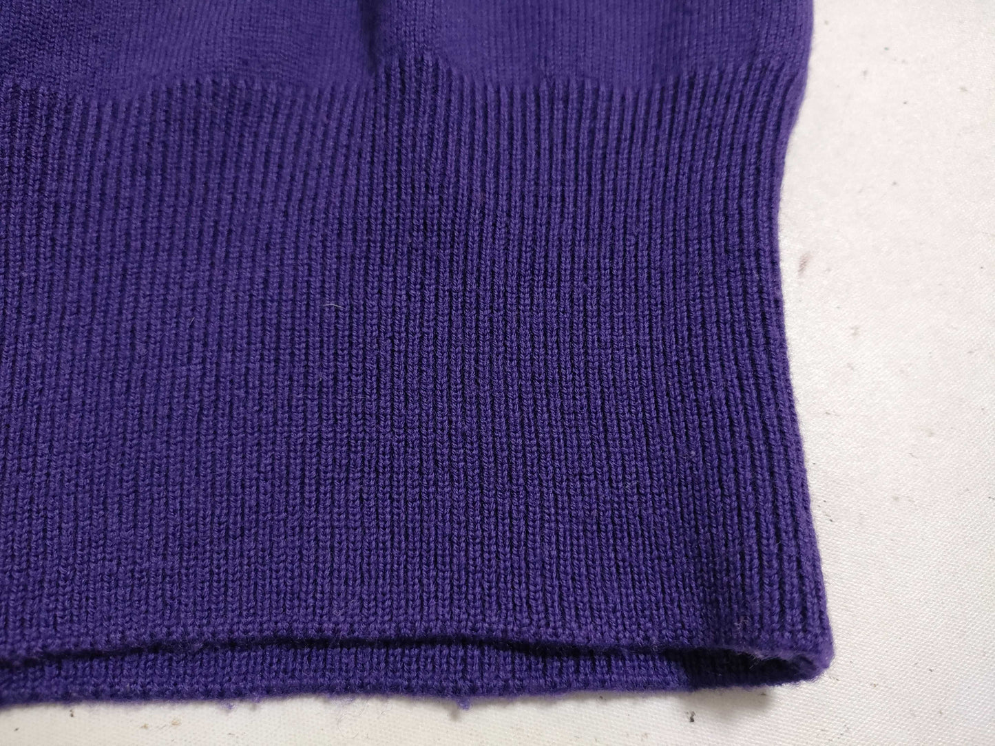 Yves Saint Laurent YSL logo embroidered knit top