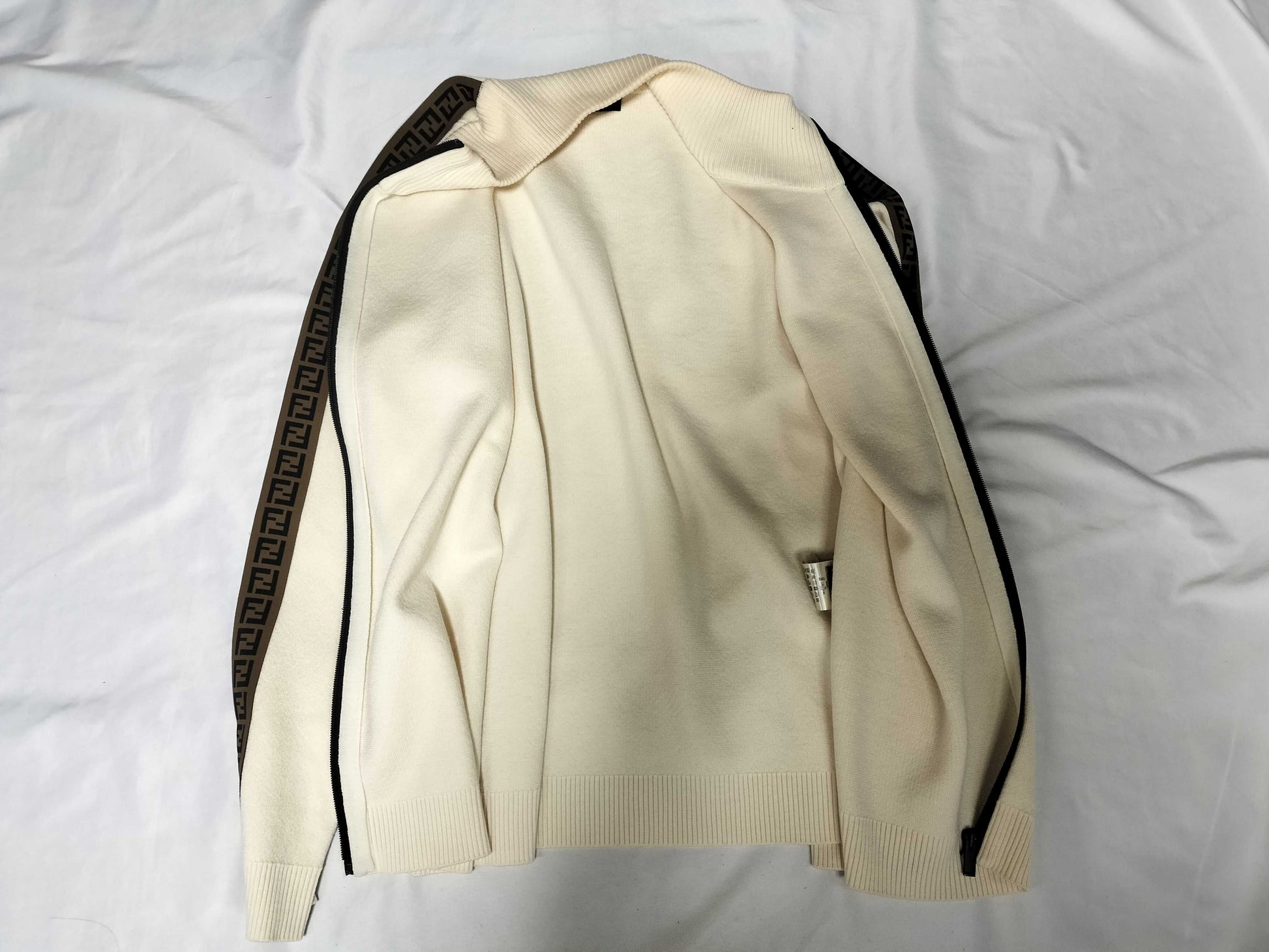 FENDI Men's FENDI Driver's Knit Zip-up Zucca Current Tag Tops