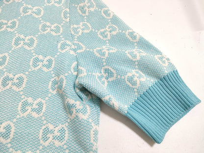 GUCCI GG pattern Gucci short sleeve knit top