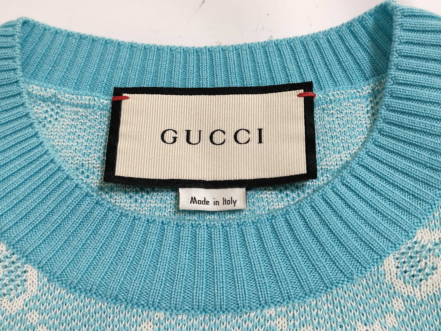 GUCCI GG pattern Gucci short sleeve knit top