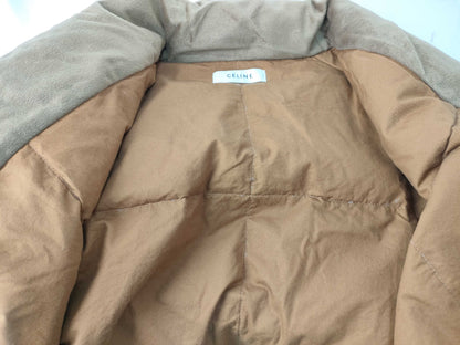 CELINE Phoebe CELINE Macadam Down Vest Phoebe Philo Brown Top