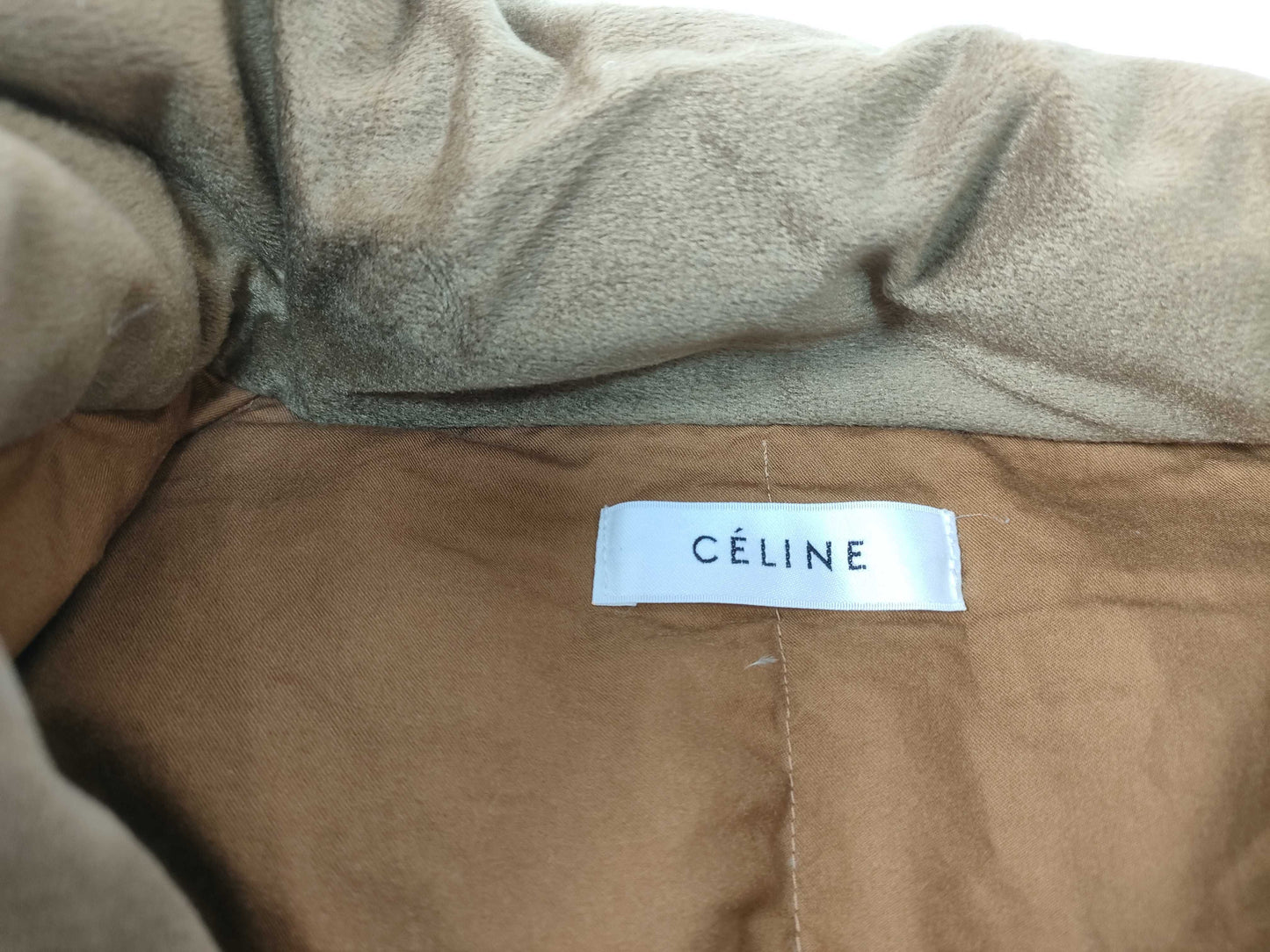 CELINE Phoebe CELINE Macadam Down Vest Phoebe Philo Brown Top