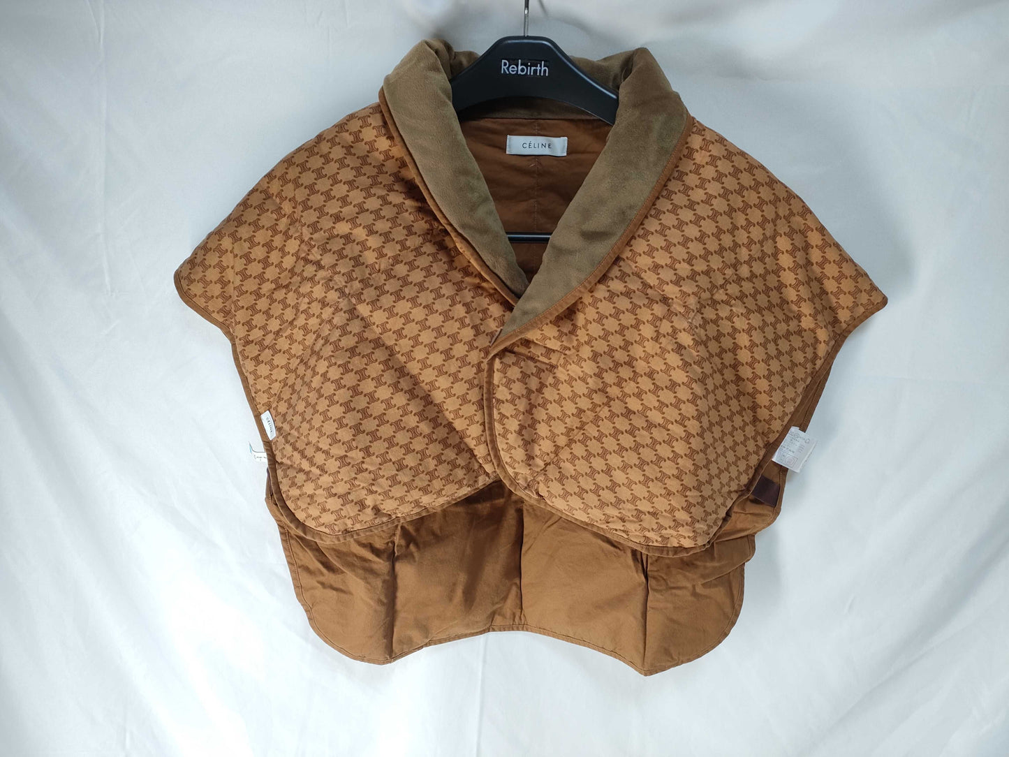 CELINE Phoebe CELINE Macadam Down Vest Phoebe Philo Brown Top