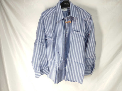 CELINE CELINE Logo Embroidered Striped Shirt Top