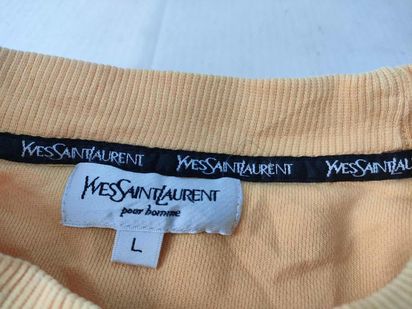 SAINT LAURENT Logo Embroidered Sweatshirt Top