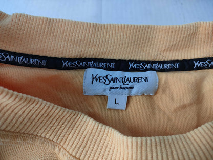 SAINT LAURENT Logo Embroidered Sweatshirt Top