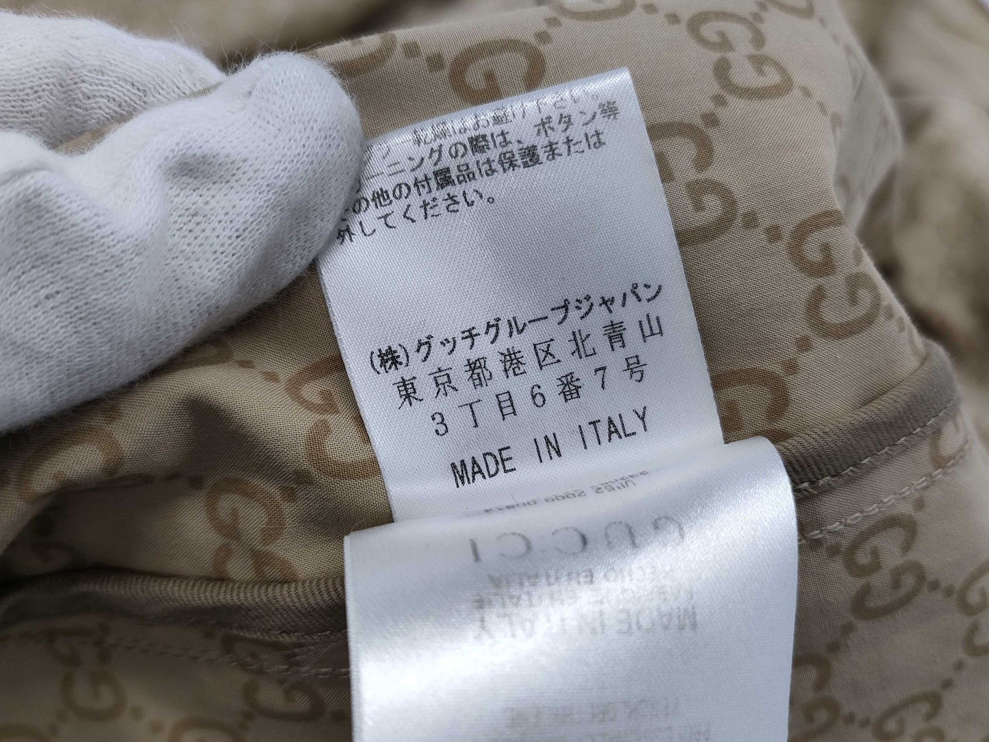 GUCCI Lined GG Pattern Gucci Coat Beige GG Coat