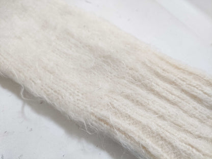 SAINT LAURENT PARIS Mohair Wool Cropped Knit Top