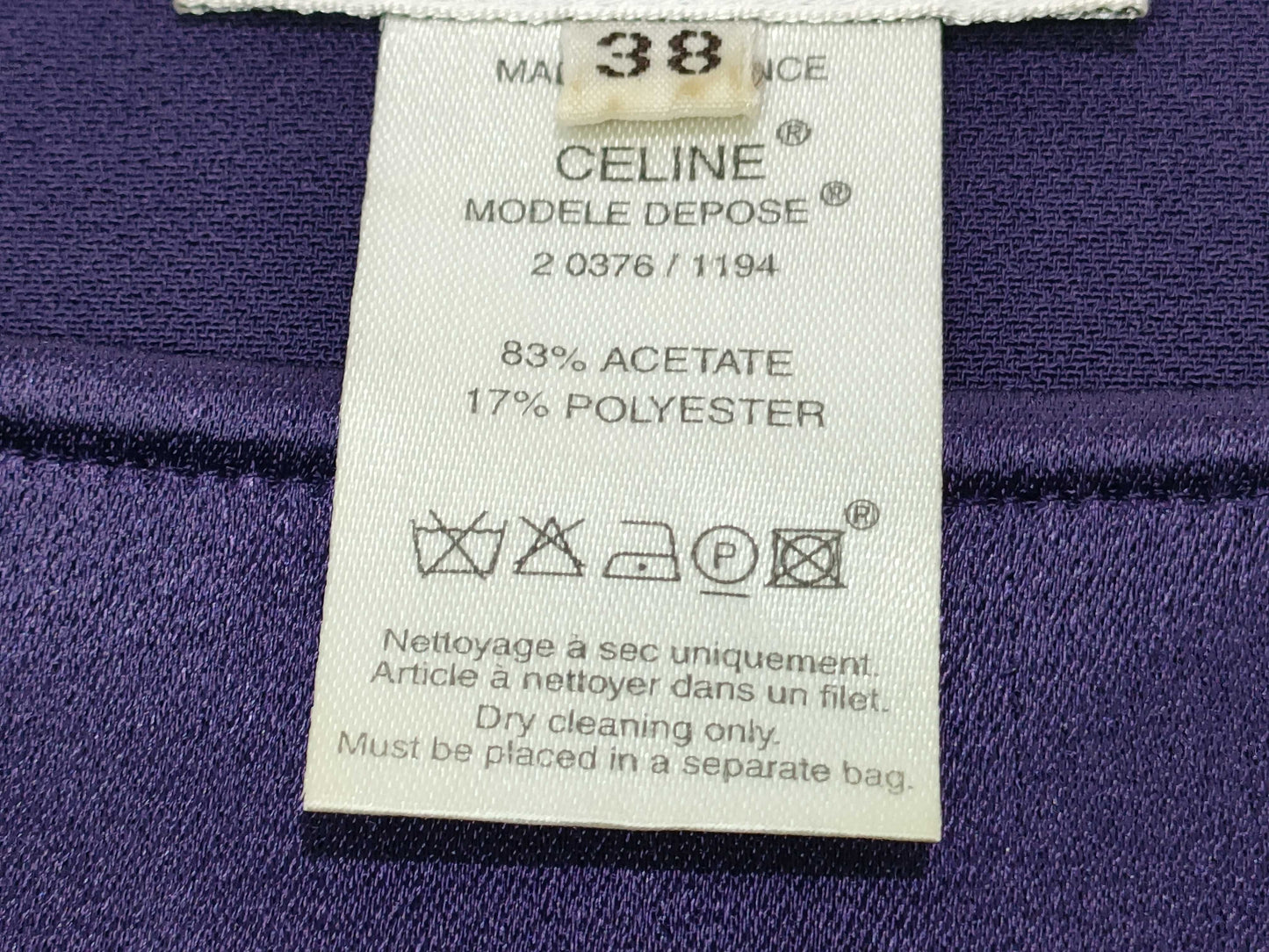 CELINE CELINE Silk Top Satin Top