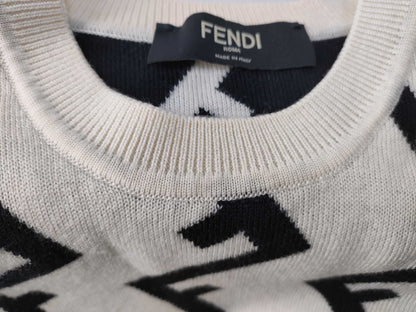 FENDI Men's Men's FENDI Current Tag Zucca FF Pattern Knit Top