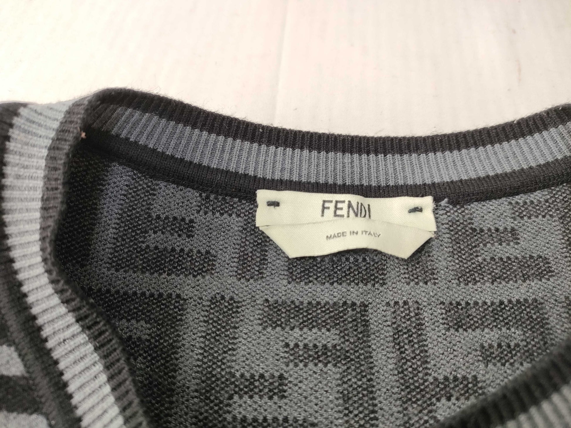 FENDI FENDI Zucca Current Tag Knit Tops