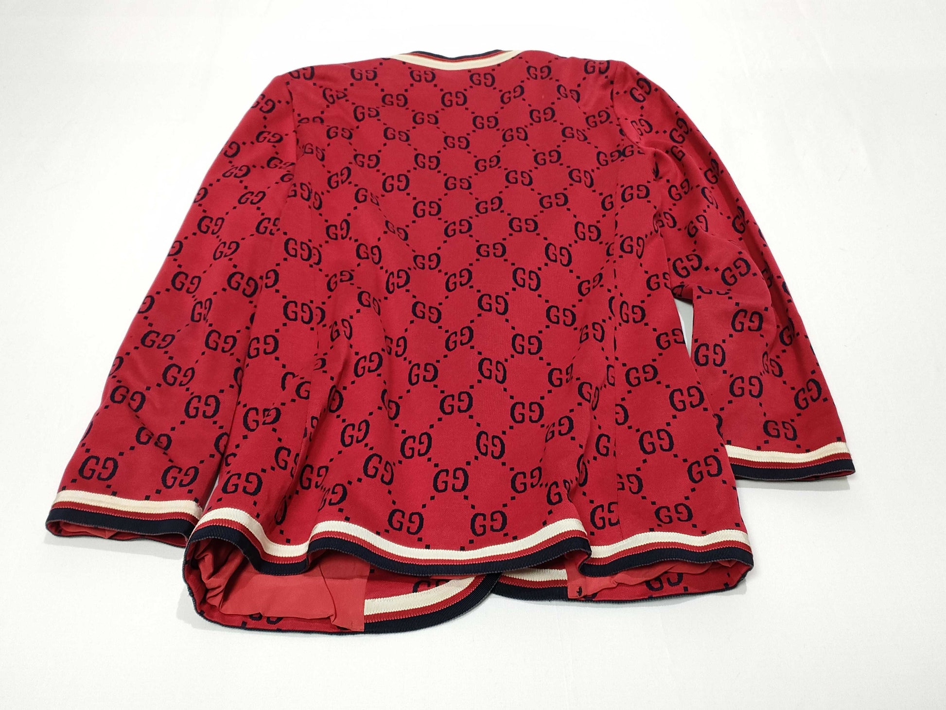 GUCCI GG Print Gucci Outer Jacket Gold Button Jacket