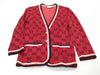 GUCCI GG Print Gucci Outer Jacket Gold Button Jacket