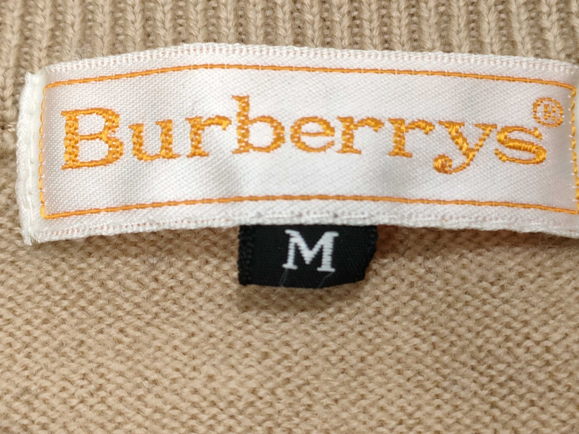 BURBERRY Argyle Knit Cardigan Cardigan