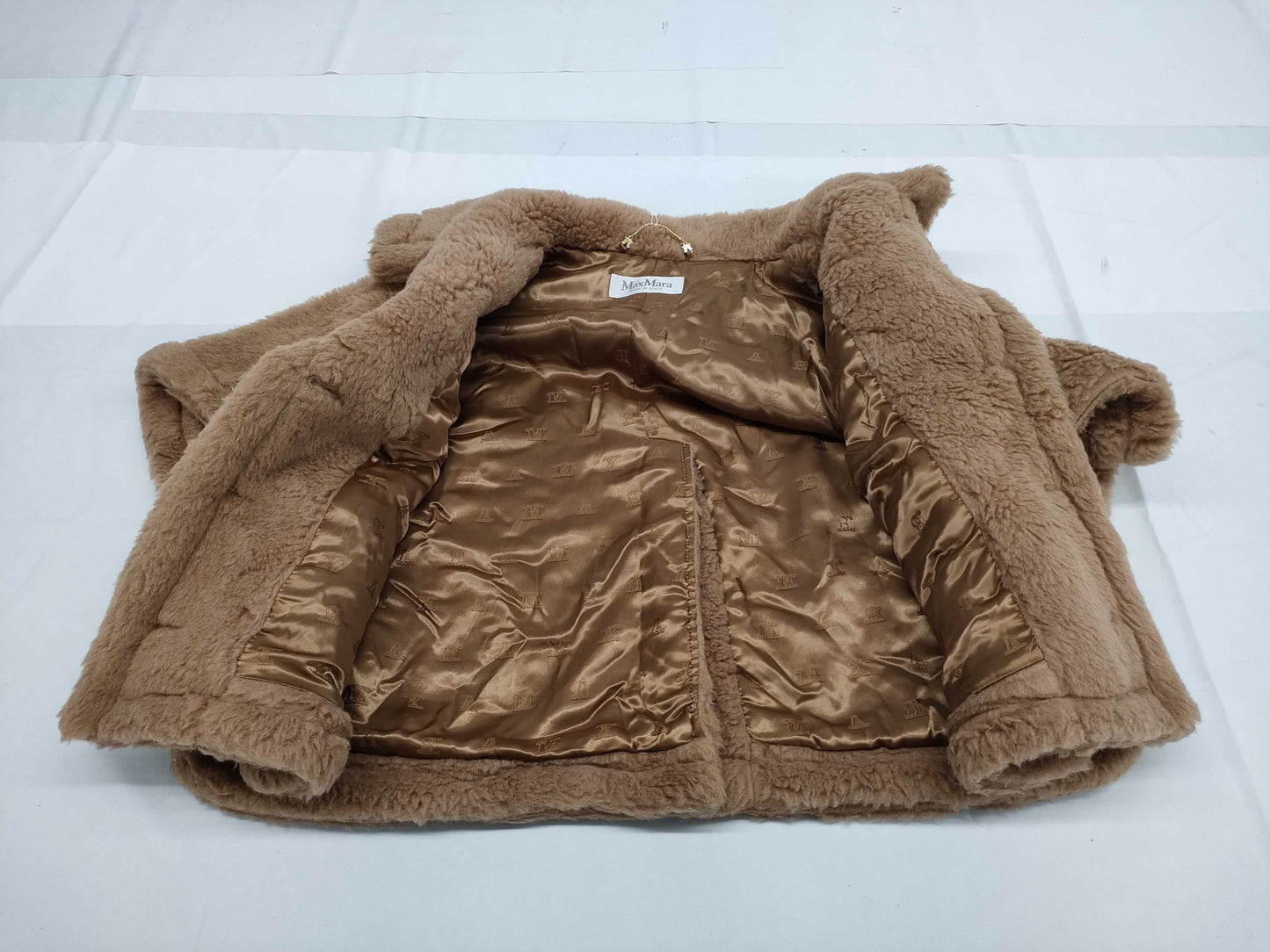 MaxMara Unused MaxMara Teddy Bear Coat Cape Poncho with Hanger & Garment Case Poncho