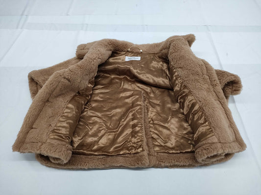 MaxMara Unused MaxMara Teddy Bear Coat Cape Poncho with Hanger & Garment Case Poncho