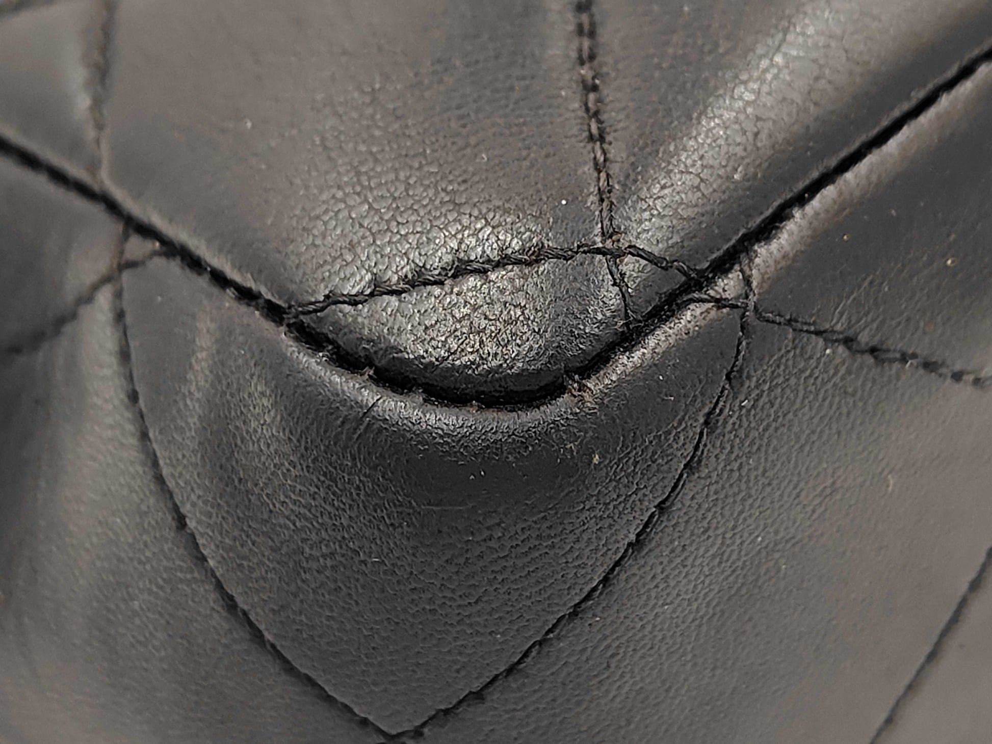 CHANEL Lambskin Decama Trasse Shoulder Bag