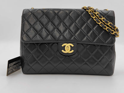 CHANEL Lambskin Decama Trasse Shoulder Bag