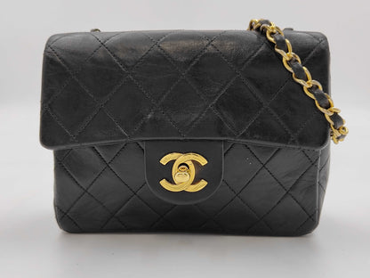 CHANEL Lambskin Mini Matlasse Shoulder Bag