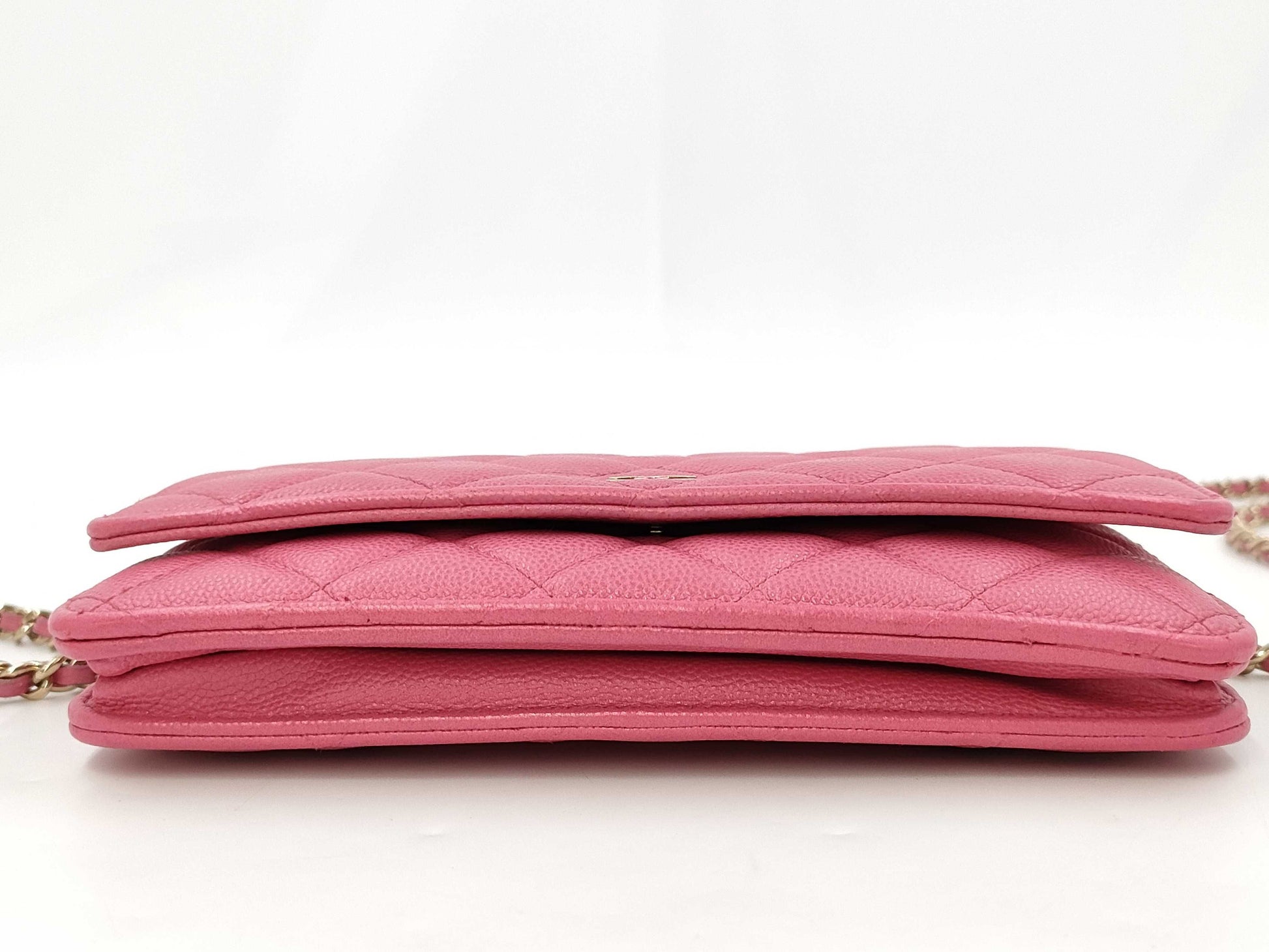 CHANEL Caviar Skin Chain Wallet Shoulder Bag