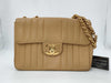 CHANEL Caviar Skin Mademoiselle Beige Shoulder Bag