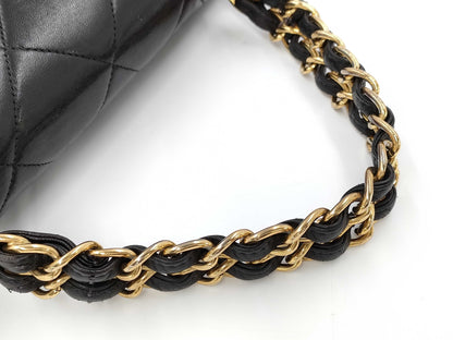 CHANEL Lambskin Chain Handbag with Seal 3rd Shoulder Bag